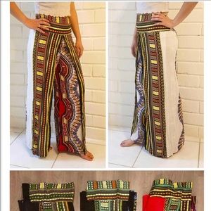 White Dashiki pants